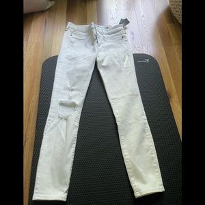 Brand New with tags, Harper low rise ankle ripped jeans.